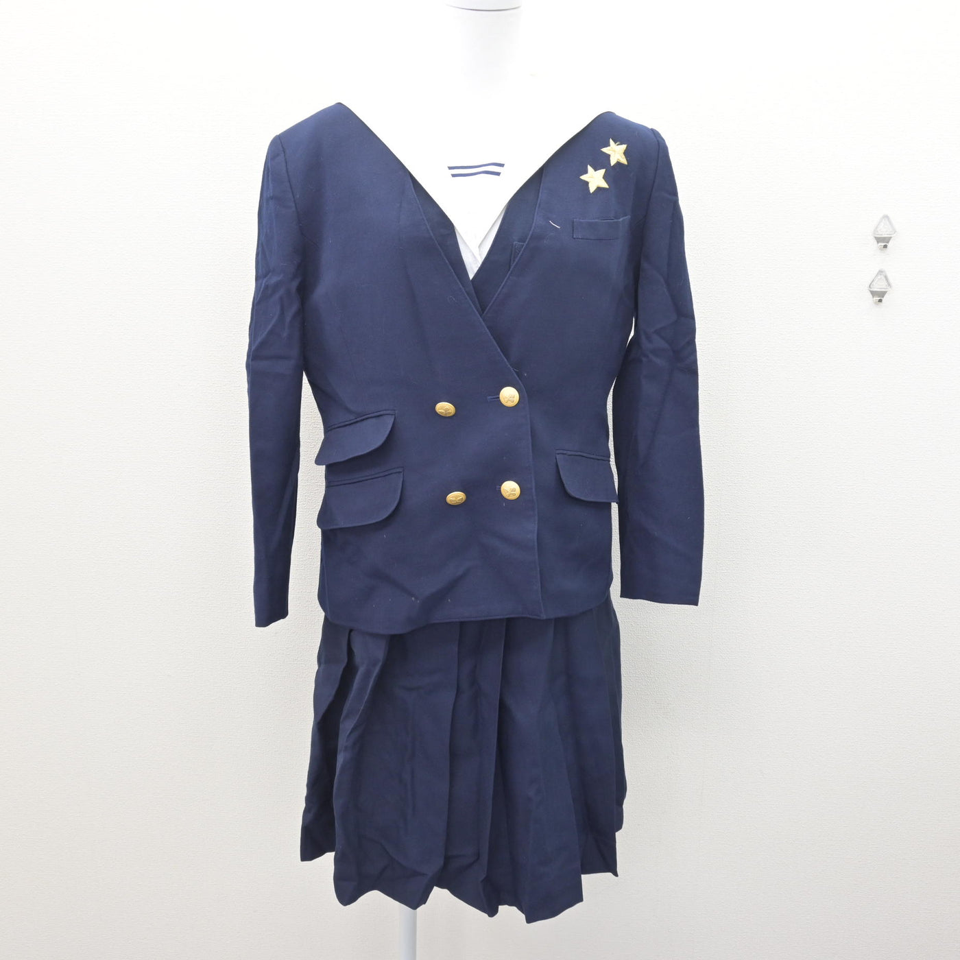 岡山県 就実高校 制服 女子 ブレザー 160 HANAE MORI/中古