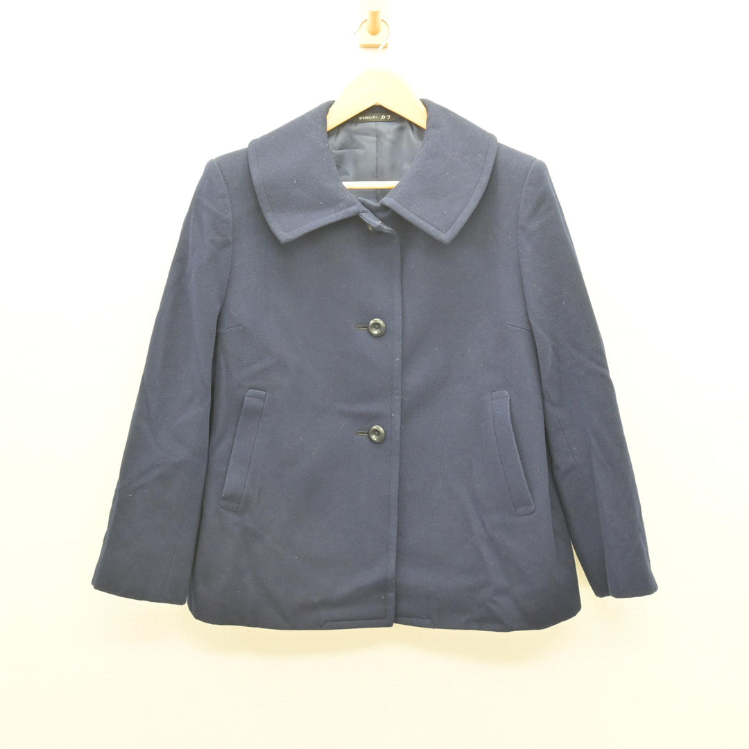 中古】福岡県 筑紫女学園高等学校 女子制服 1点 (コート) sf123465