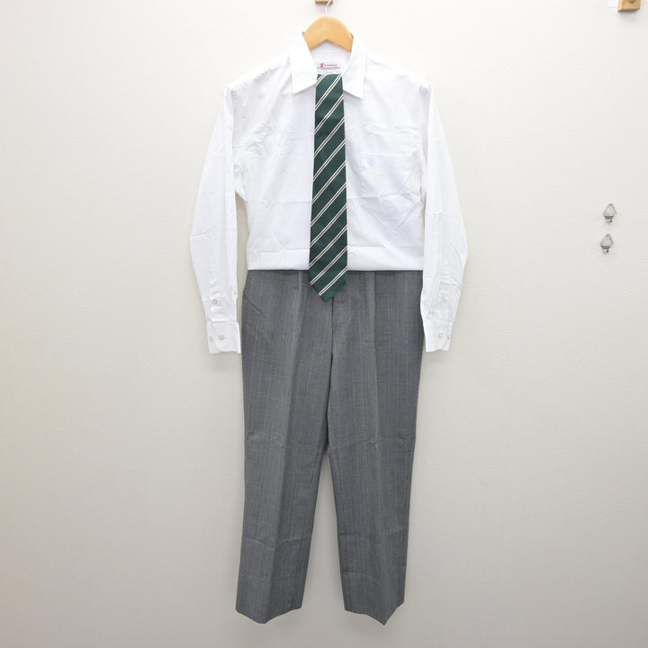 中古】香川県 香川中央高等学校 男子制服 4点 (ブレザー・シャツ 