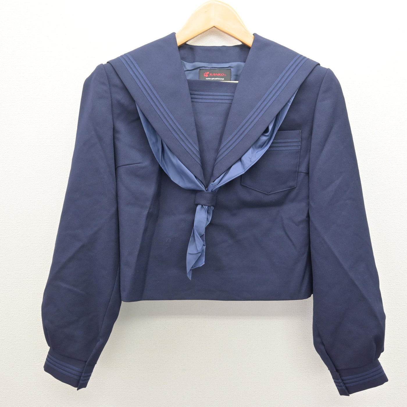 別府中　松原屋　サイズ12 夏服　M〜L 中古】滋賀県 松原中学校 女子制服 4点 (セーラー服・スカート