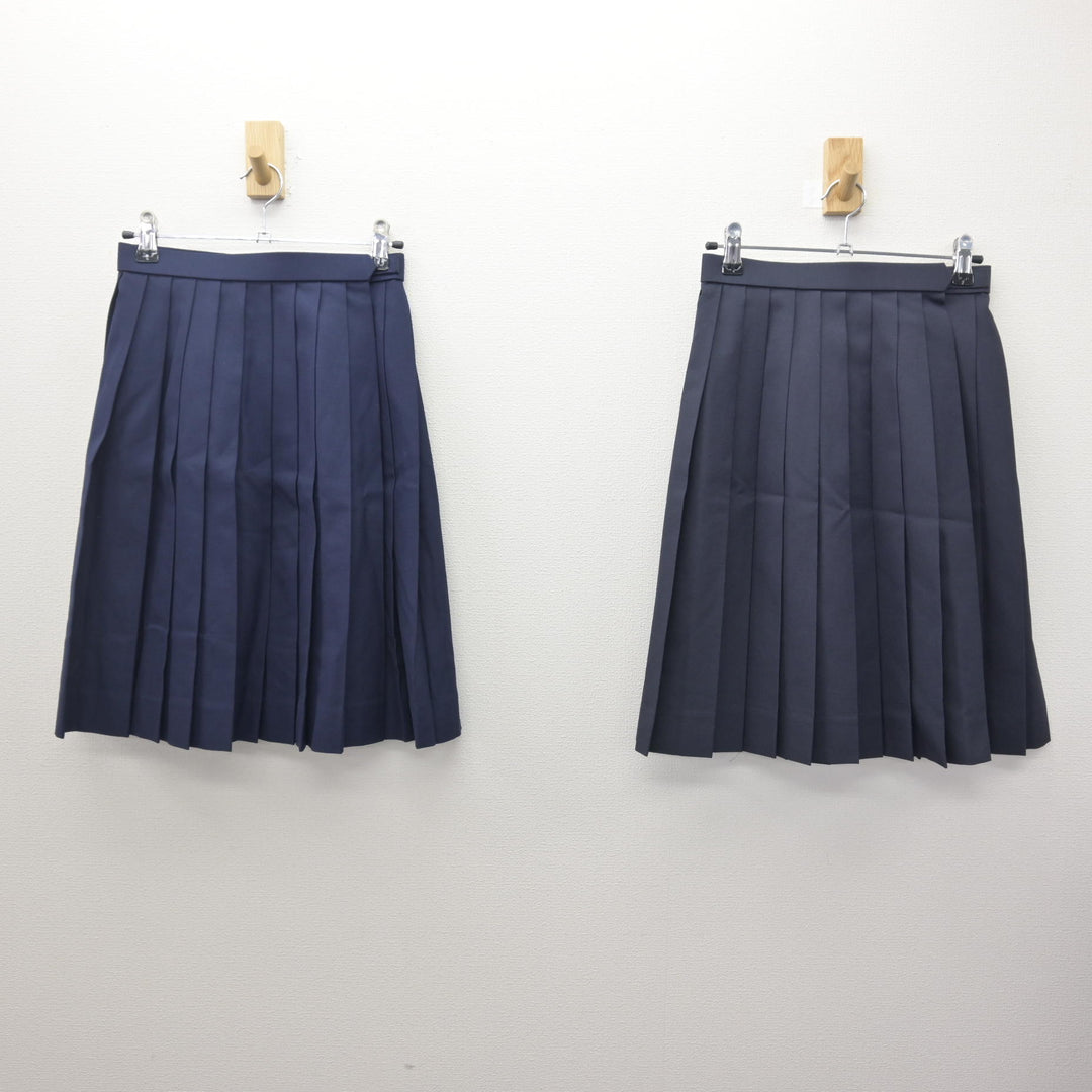 中古】滋賀県 松原中学校 女子制服 4点 (セーラー服・スカート