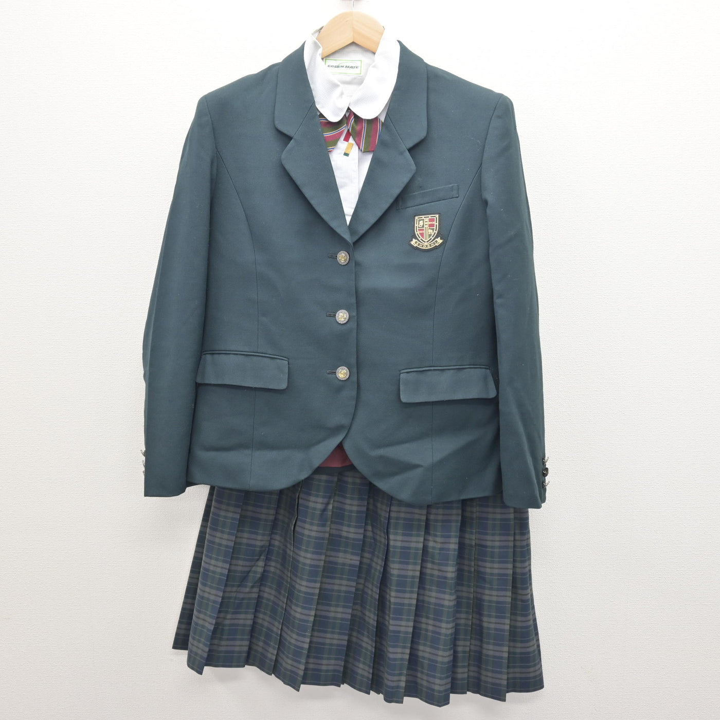 中古】福島県 尚志高等学校/旧制服 女子制服 4点 (ブレザー・シャツ 