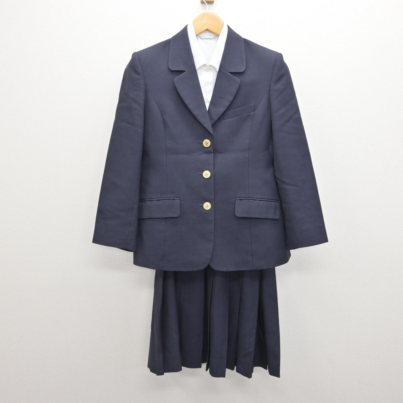 中古】佐賀県 鳥栖商業高等学校 女子制服 3点 (ブレザー・シャツ 