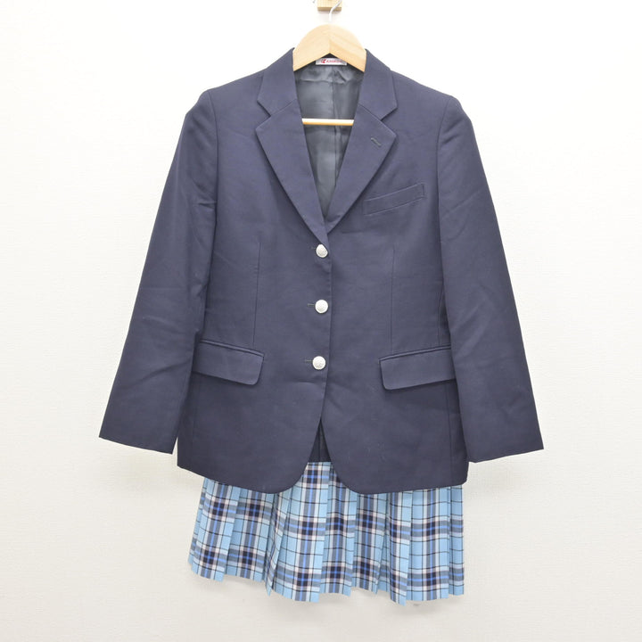中古】 クラーク記念国際高等学校 女子制服 2点 (ブレザー・スカート