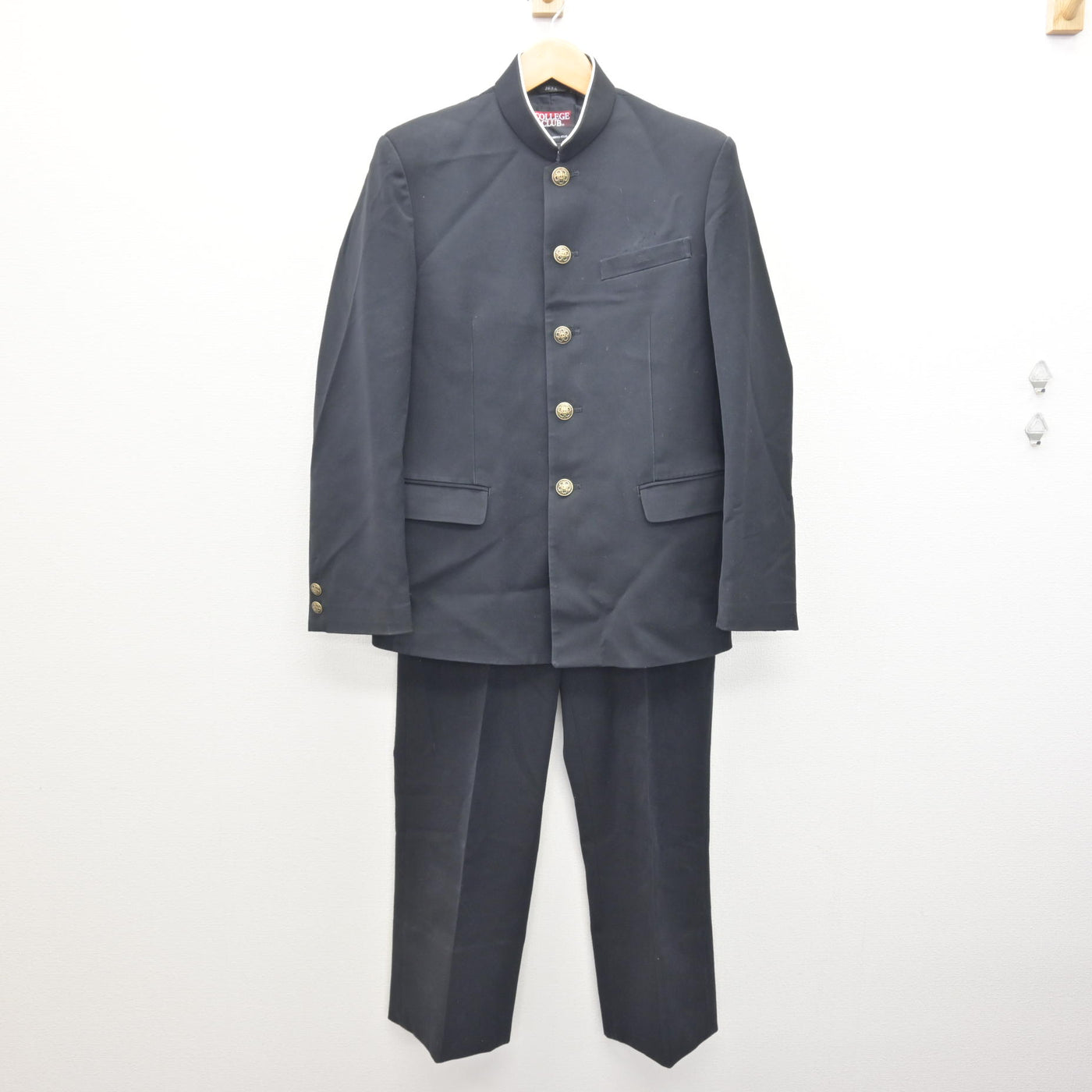 中古】広島県 長江中学校 男子制服 2点 (学ラン・ズボン) sf123753 
