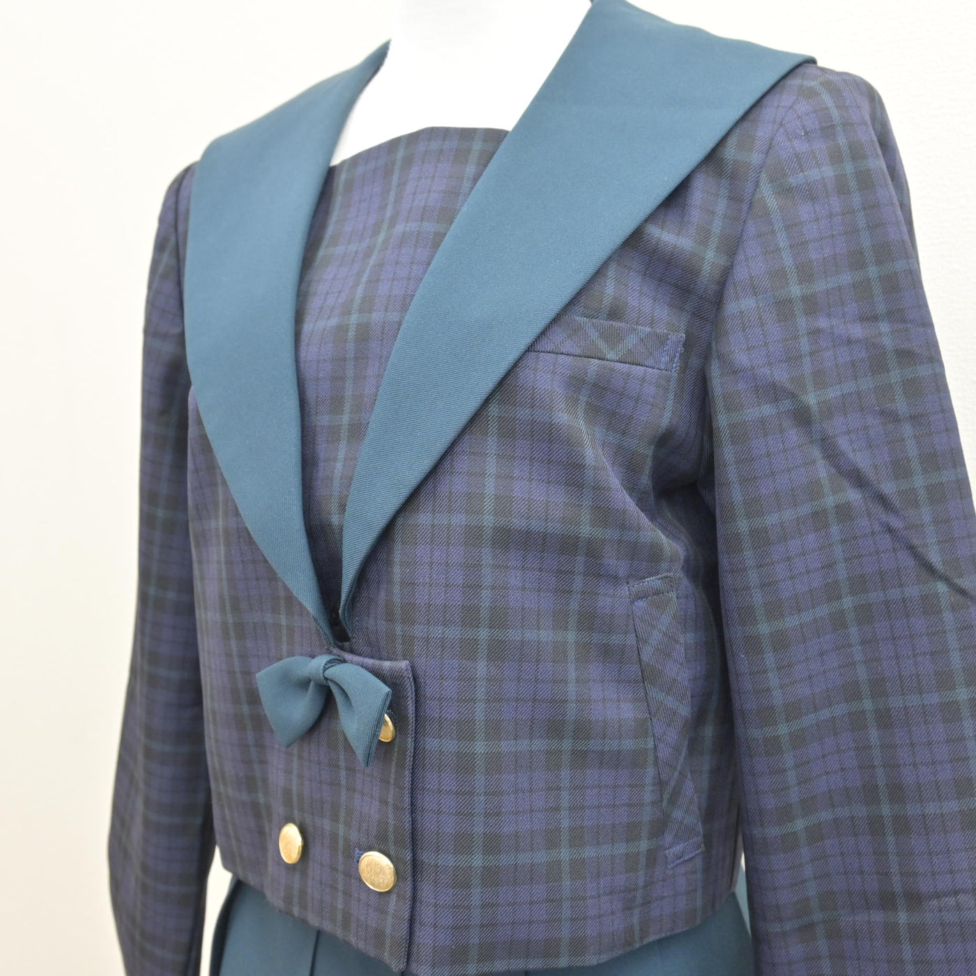 中古】兵庫県 猪名川中学校 女子制服 2点 (セーラー服・スカート 