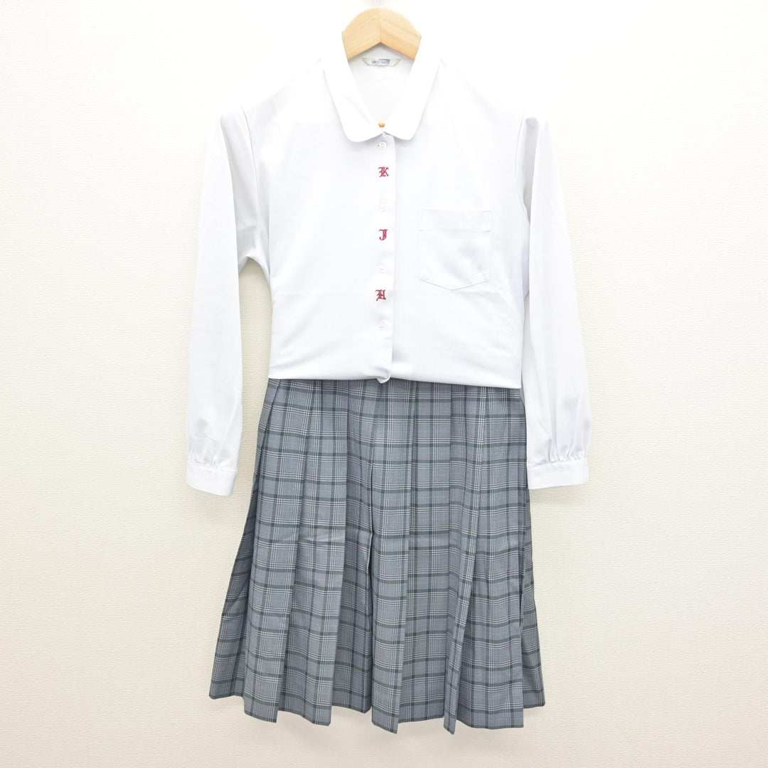 中古】岡山県 旭東中学校 女子制服 3点 (ブレザー・シャツ・スカート