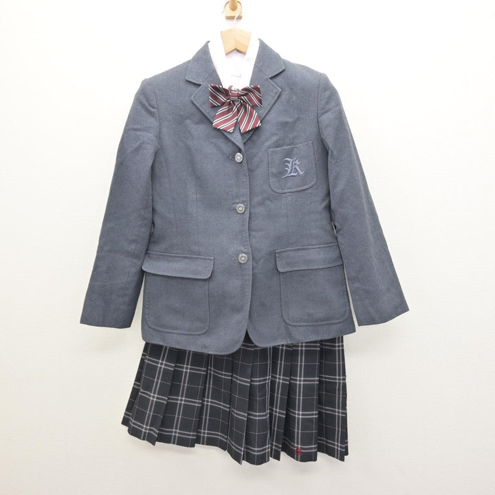 中古】北海道 駒澤大学附属苫小牧高等学校 女子制服 5点 (ブレザー