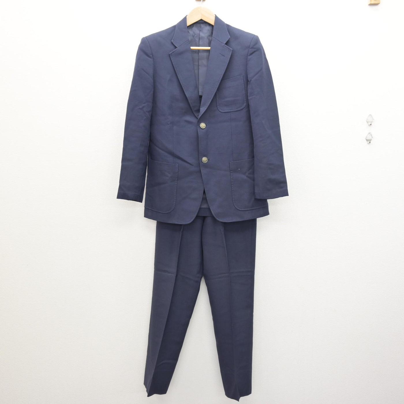 中古】兵庫県 姫路飾西高等学校 男子制服 3点 (ブレザー・ズボン