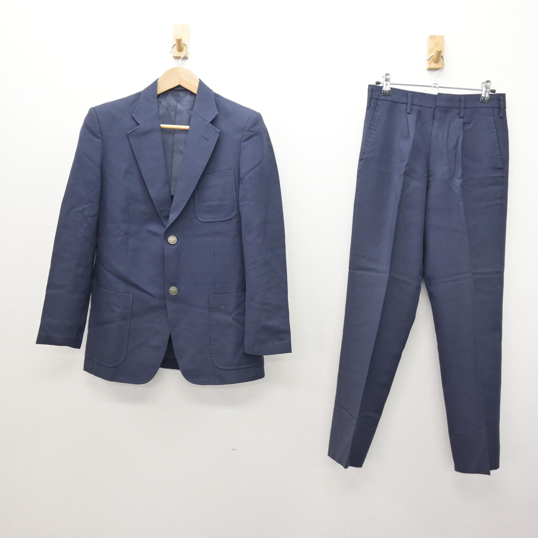 中古】兵庫県 姫路飾西高等学校 男子制服 3点 (ブレザー・ズボン