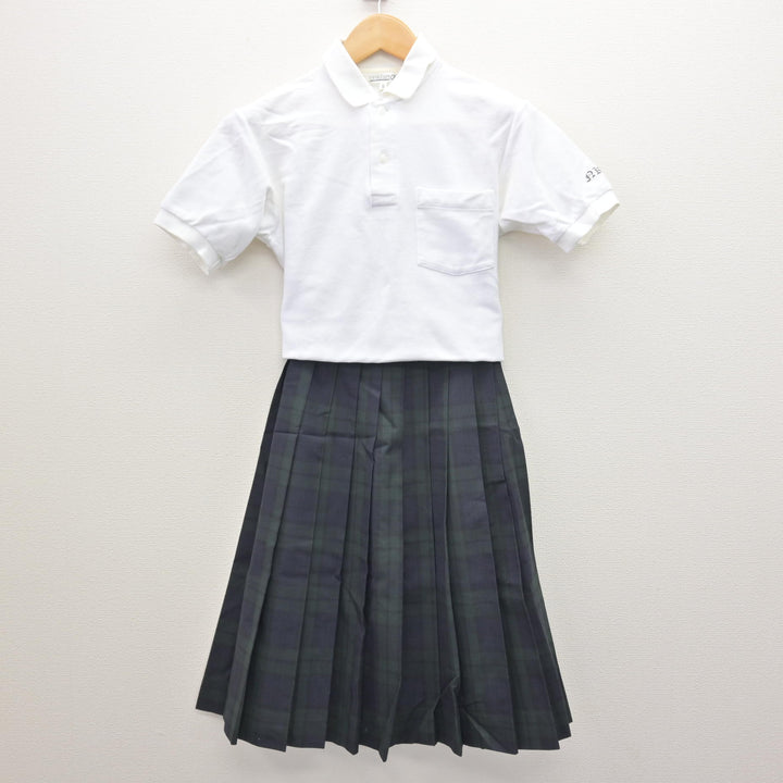 中古】大阪府 南港北中学校 女子制服 2点 (シャツ・スカート) sf124086 