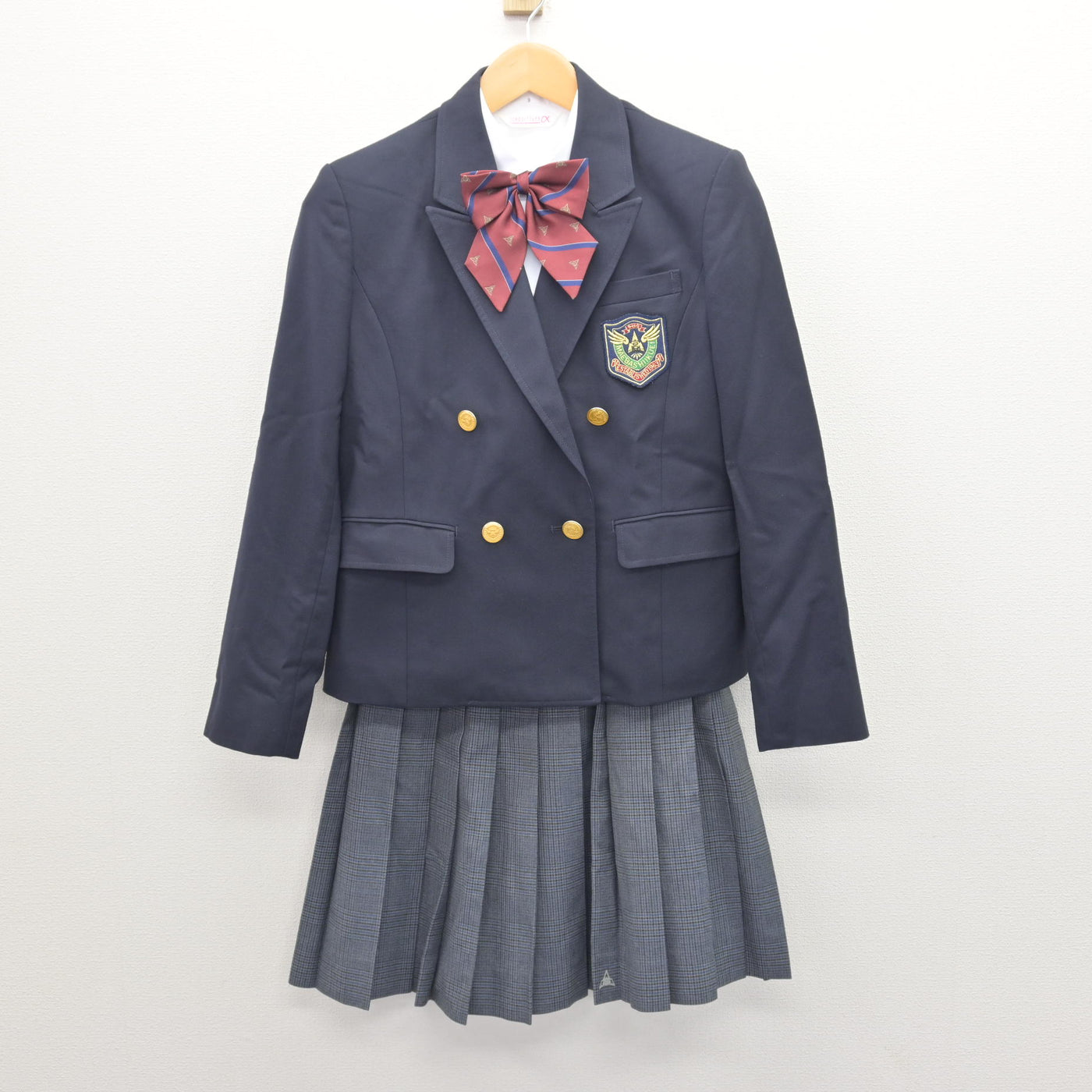 中古】群馬県 前橋育英高等学校 女子制服 4点 (ブレザー・シャツ