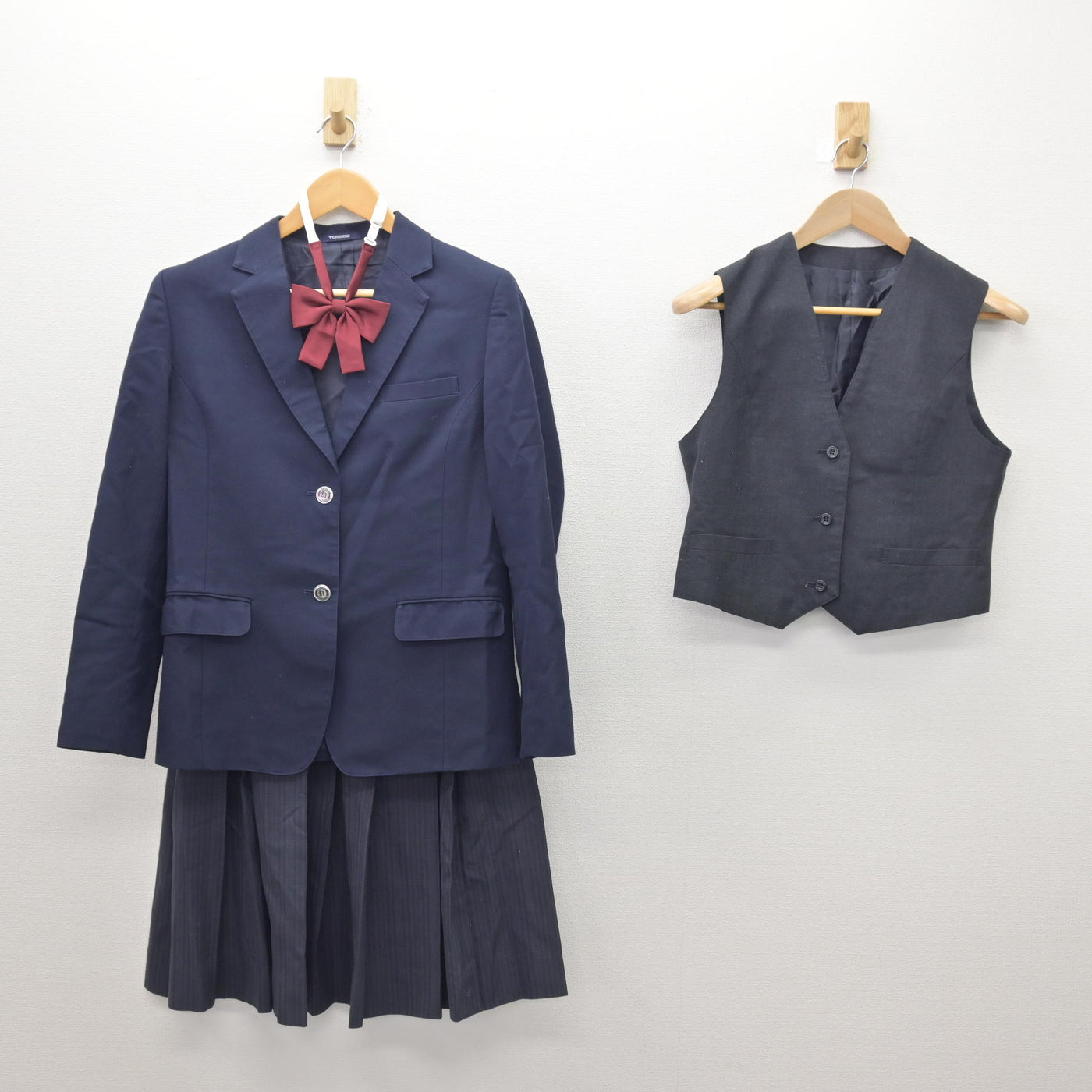 中古】北海道 北海道札幌北陵高等学校/旧制服 女子制服 4点 (ブレザー 