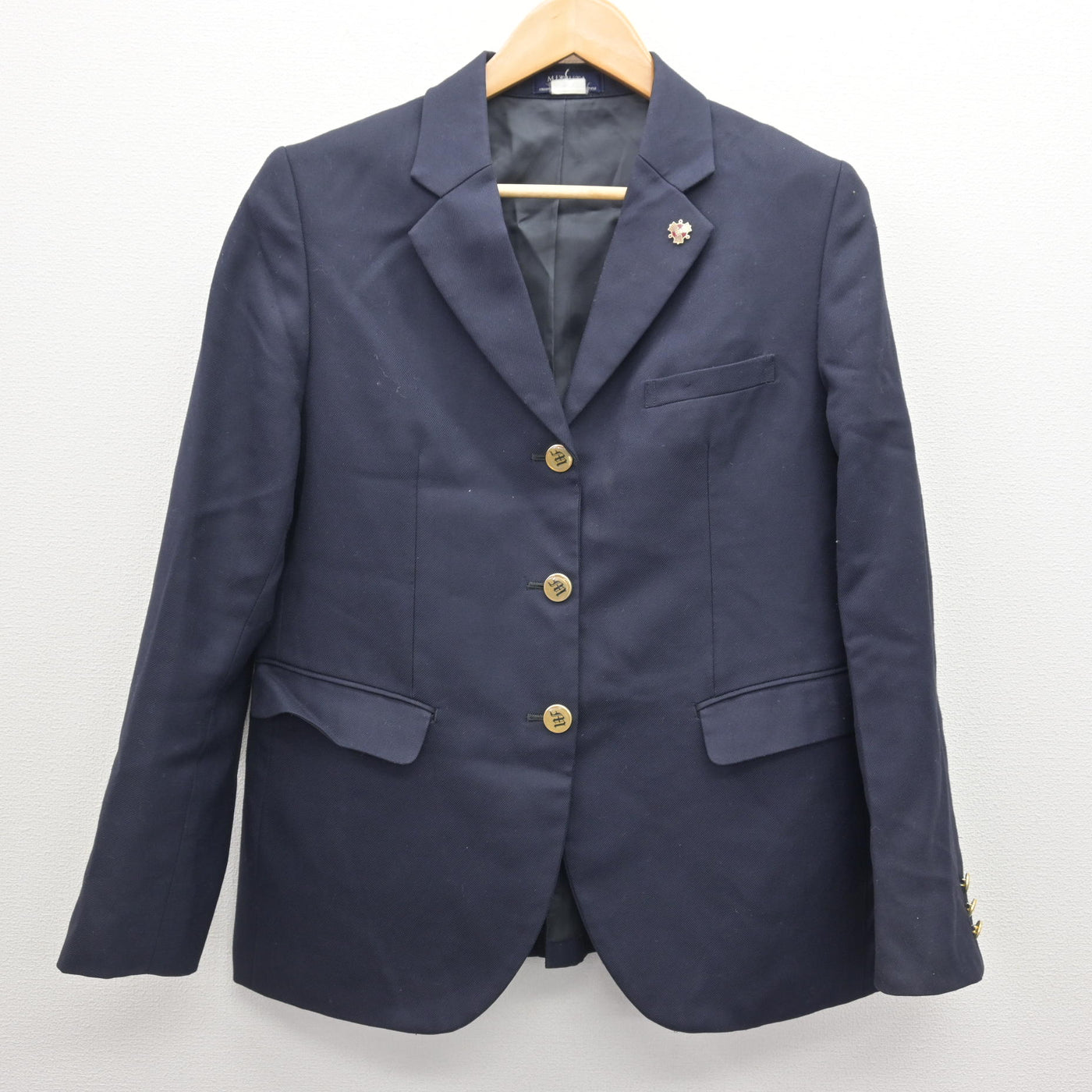 中古】熊本県 御船高等学校 女子制服 5点 (ブレザー・シャツ・スカート 