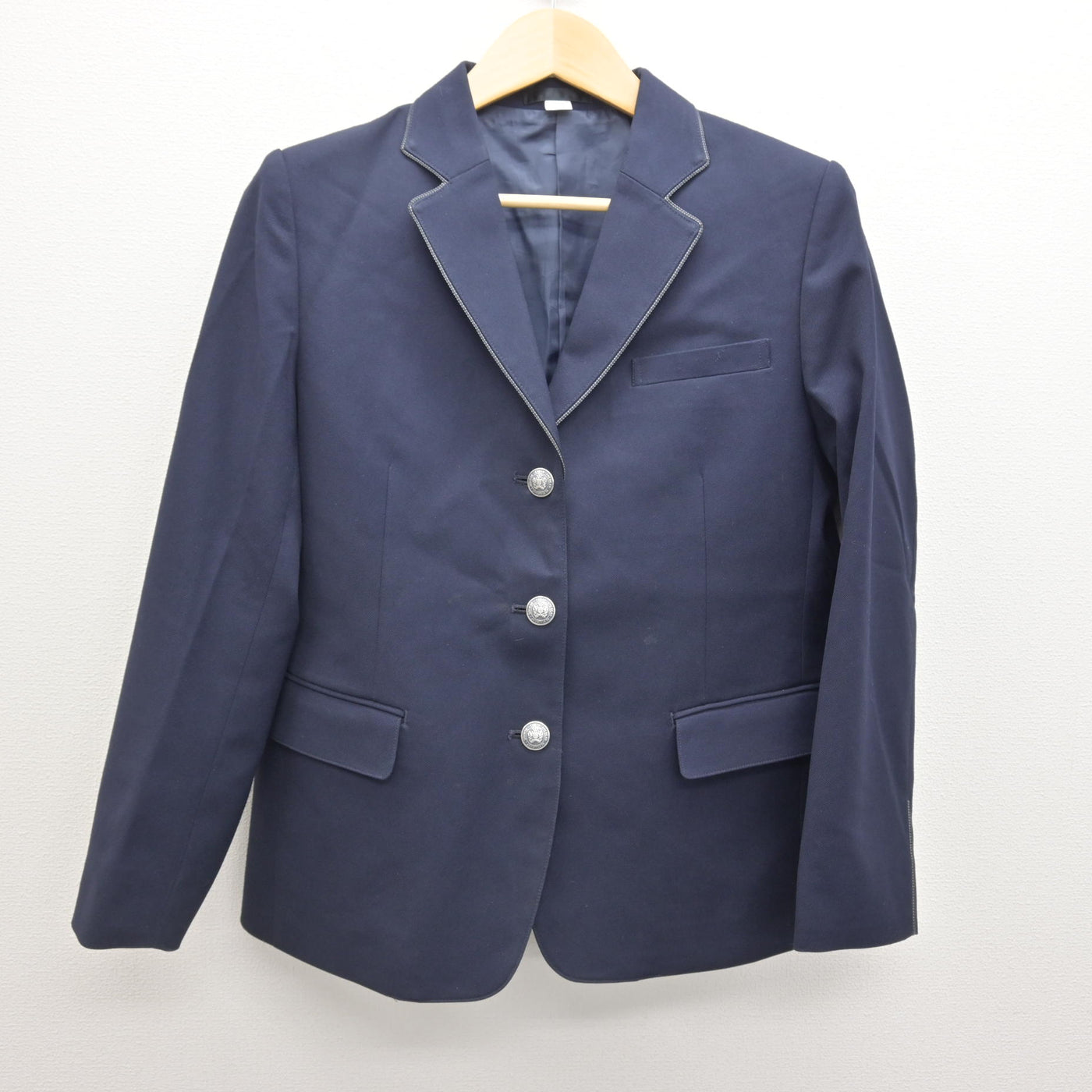 中古】岡山県 岡山中央中学校 女子制服 4点 (ブレザー・スカート 