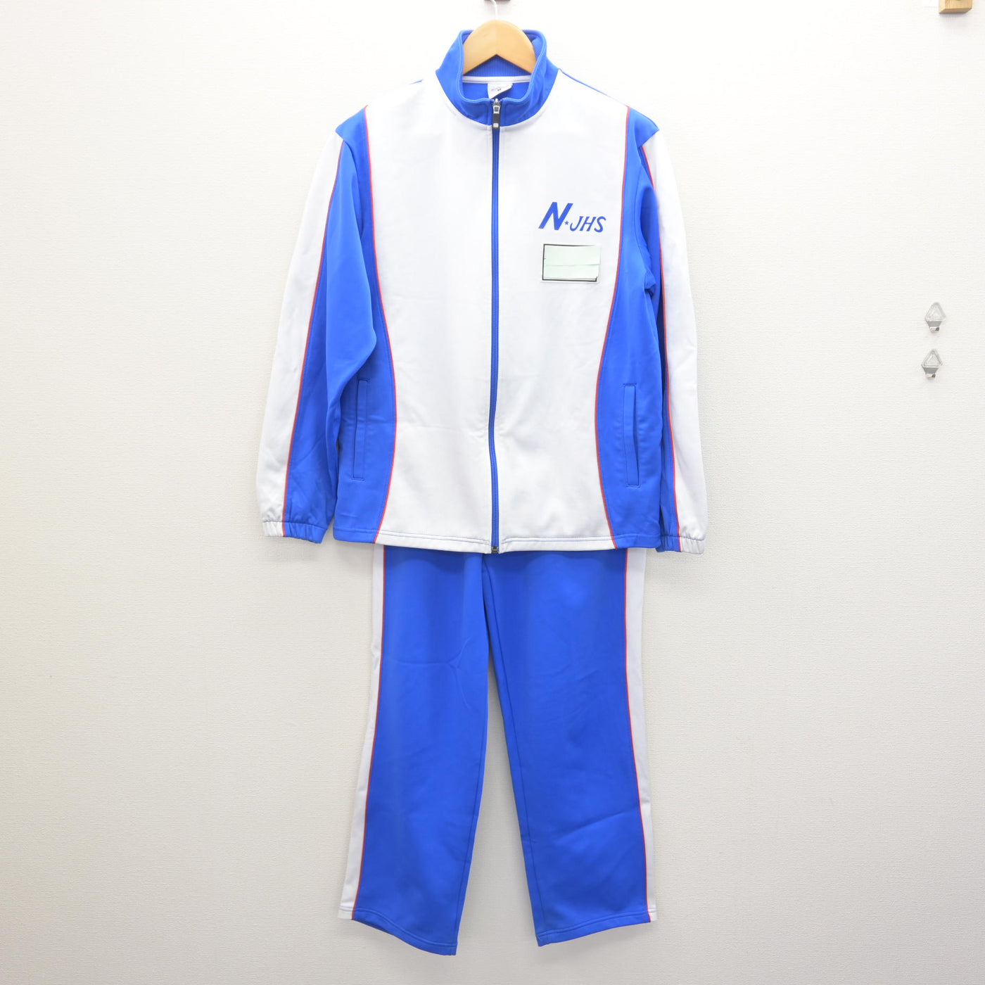 中古】栃木県 西那須野中学校 女子制服 2点 (ジャージ 上・ジャージ 下 