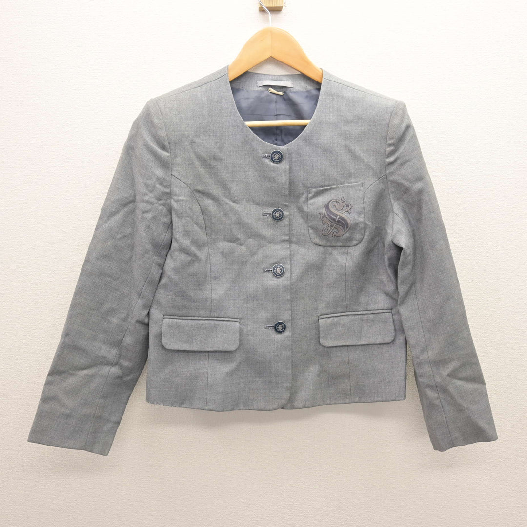 中古】千葉県 専修大学松戸中学校 女子制服 3点 (ブレザー・スカート