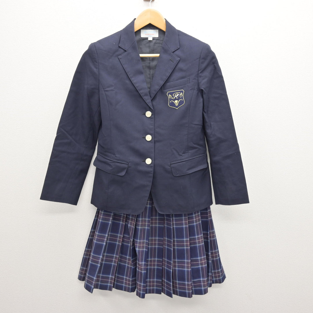 中古】神奈川県 白鵬女子高等学校 女子制服 3点 (ブレザー・スカート 