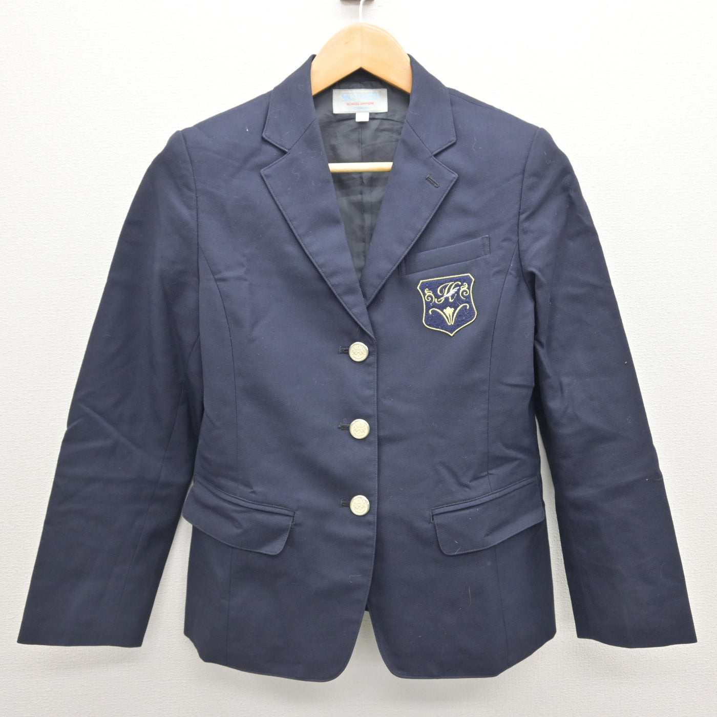 中古】神奈川県 白鵬女子高等学校 女子制服 3点 (ブレザー・スカート 