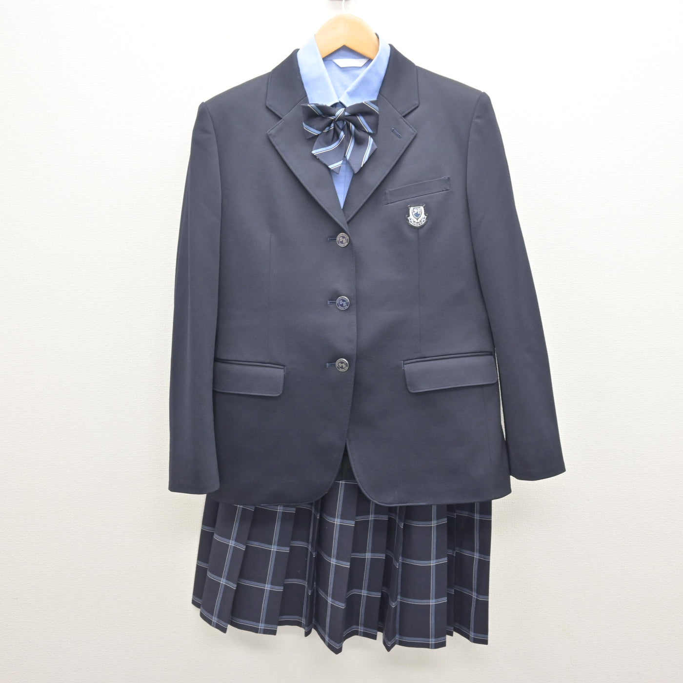中古】北海道 札幌新陽高等学校 女子制服 4点 (ブレザー・シャツ 