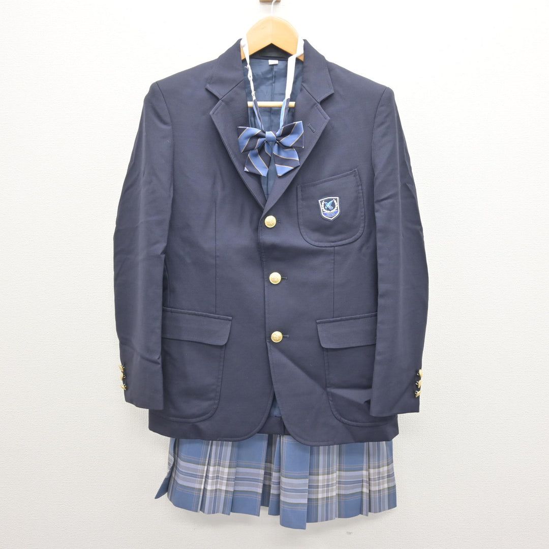 中古】神奈川県 金沢総合高等学校 女子制服 3点 (ブレザー・スカート