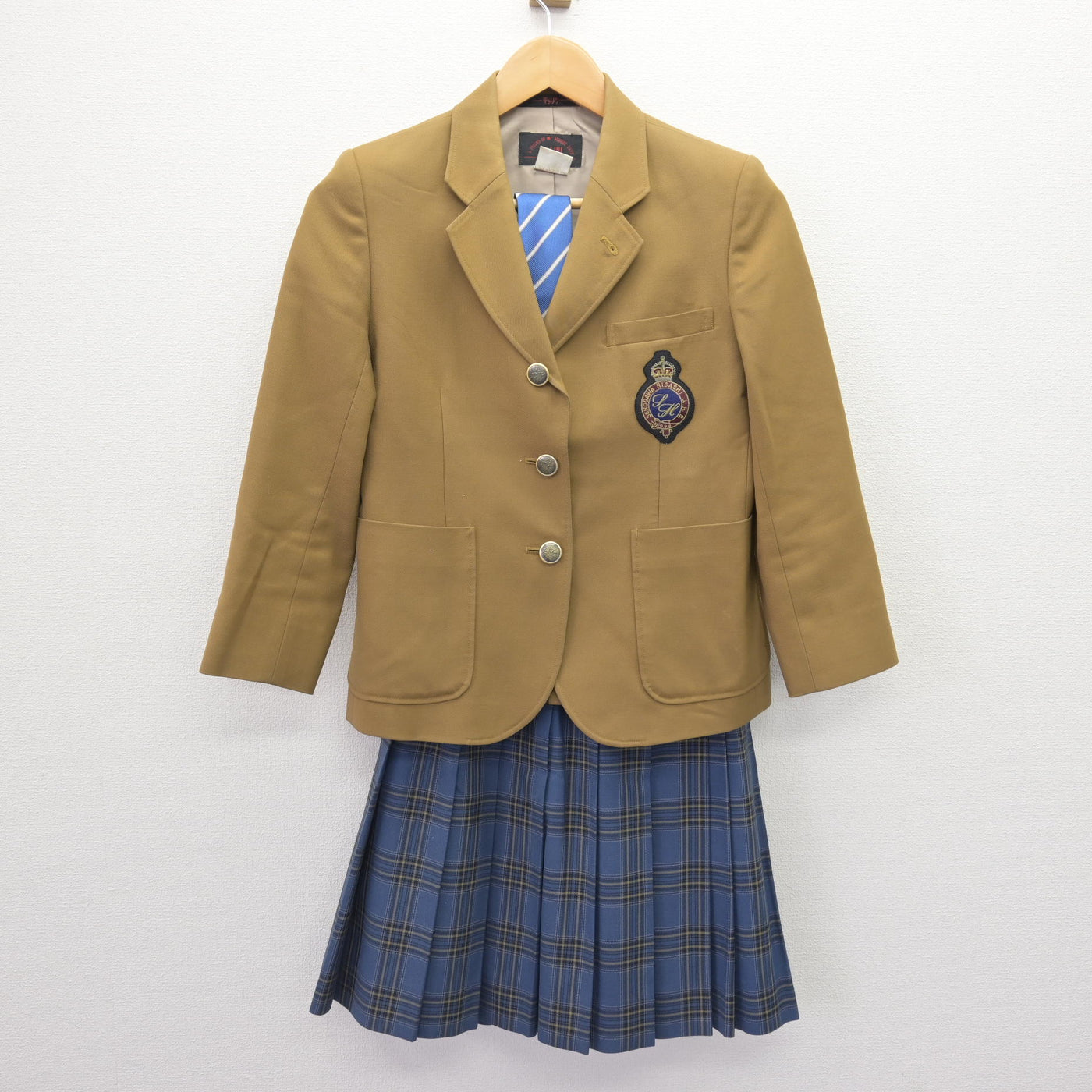中古】広島県 瀬野川東中学校 女子制服 4点 (ブレザー・スカート