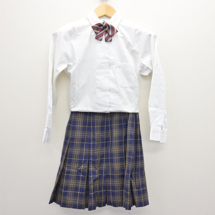 中古】島根県 出雲北陵高等学校 女子制服 4点 (ブラウス・スカート