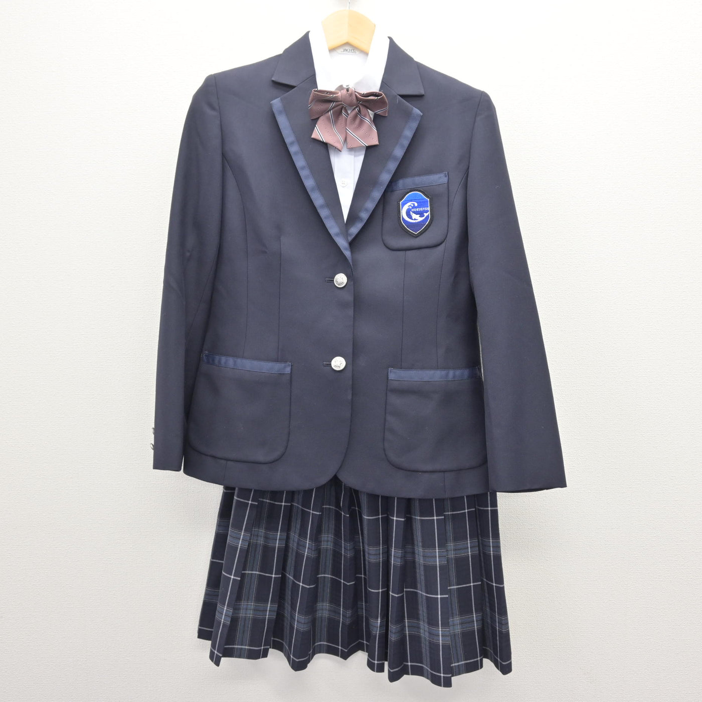 中古】新潟県 北越高等学校 女子制服 4点 (ブレザー・ブラウス 