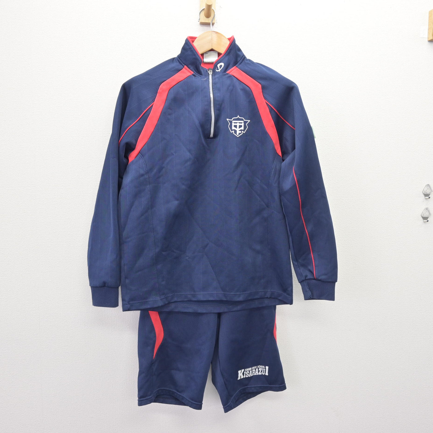 中古】千葉県 木更津第一中学校 女子制服 3点 (ジャージ 上・体操服 上