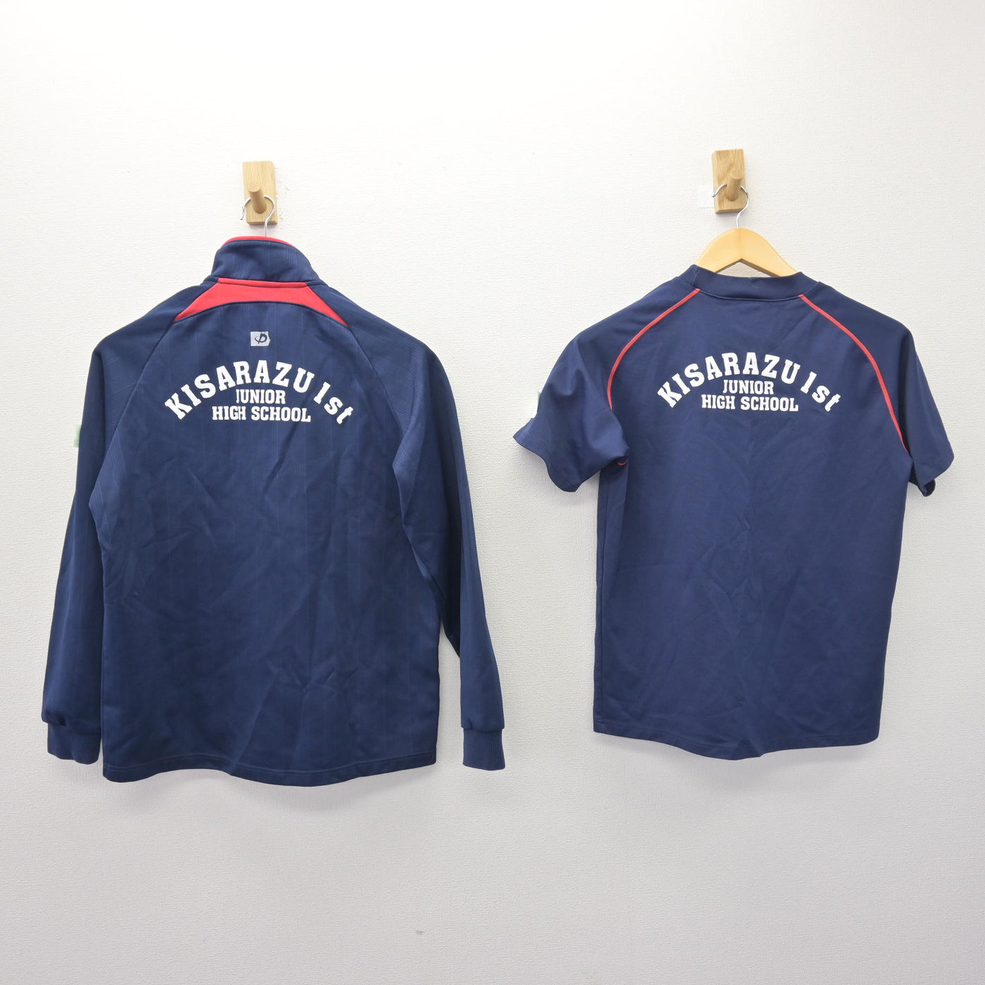 中古】千葉県 木更津第一中学校 女子制服 3点 (ジャージ 上・体操服 上