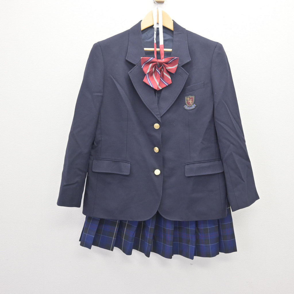 中古】福岡県 第一学院高等学校 女子制服 3点 (ブレザー・スカート