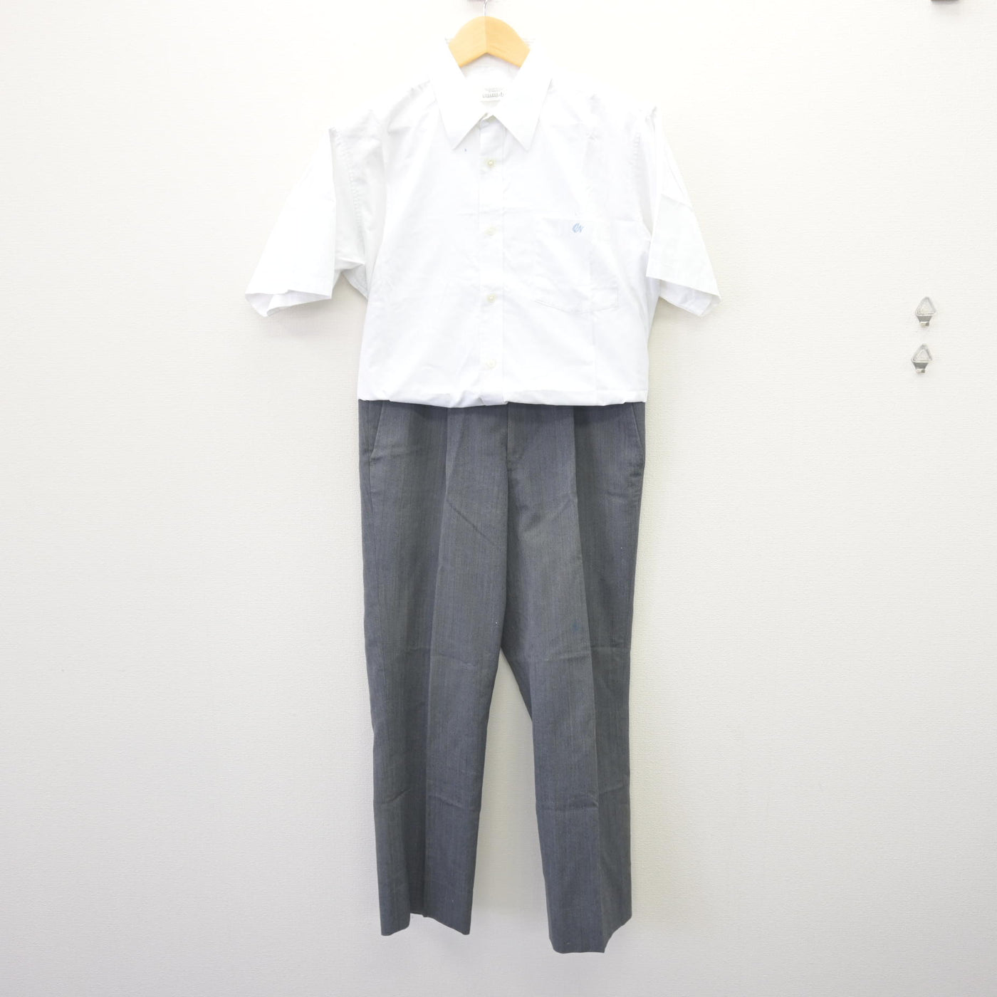 中古】栃木県 小山西高等学校 男子制服 3点 (シャツ・ズボン) sf125495