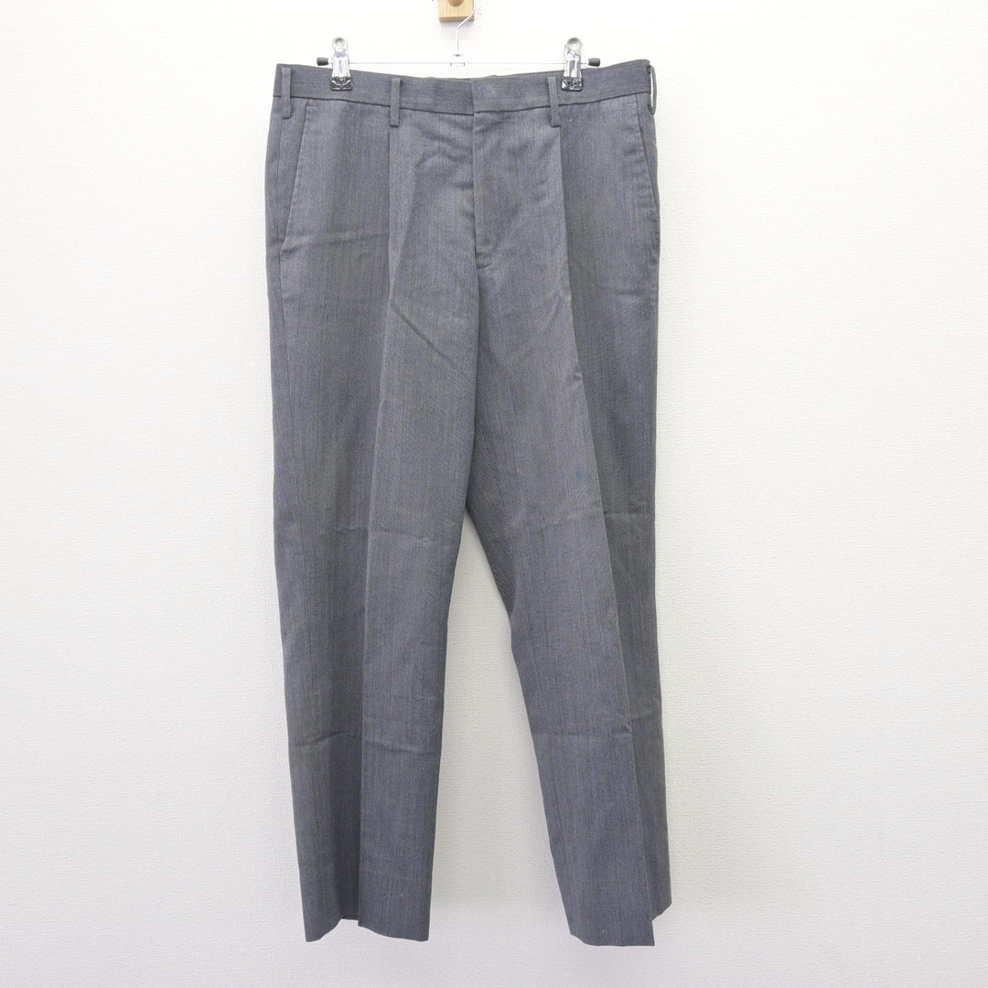 中古】栃木県 小山西高等学校 男子制服 3点 (シャツ・ズボン) sf125495