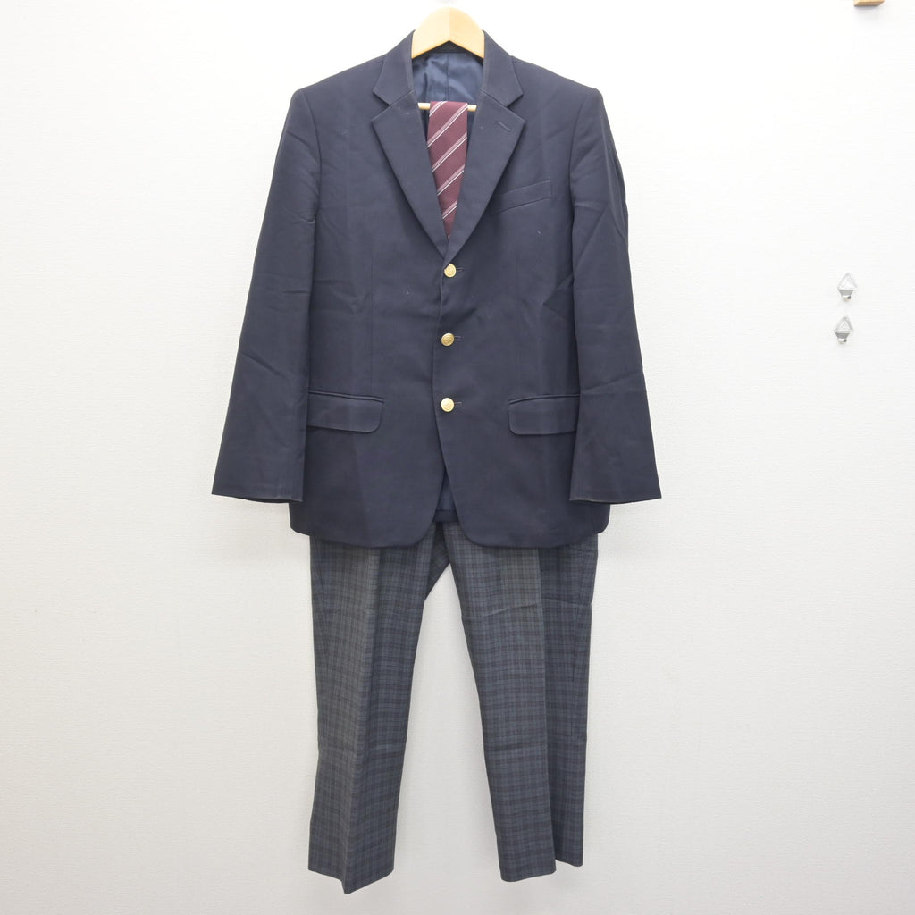 中古】埼玉県 鶴ヶ島清風高等学校 男子制服 3点 (ブレザー・ズボン