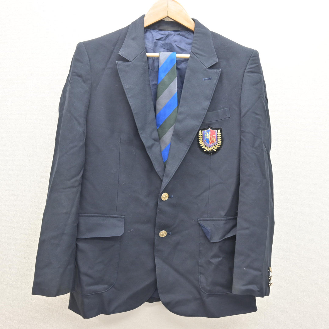 中古】神奈川県 星槎国際高等学校 男子制服 2点 (ブレザー) sf125694 