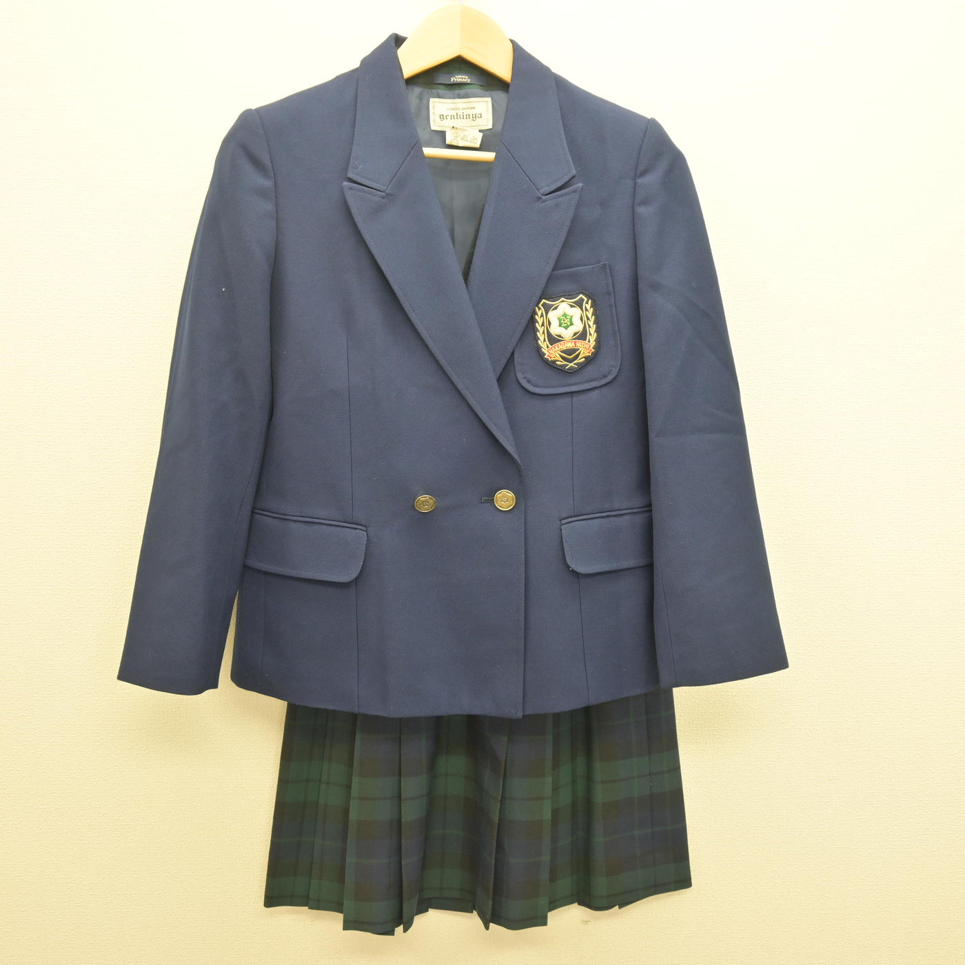 中古】神奈川県 中川西中学校 女子制服 3点 (ブレザー・ベスト 