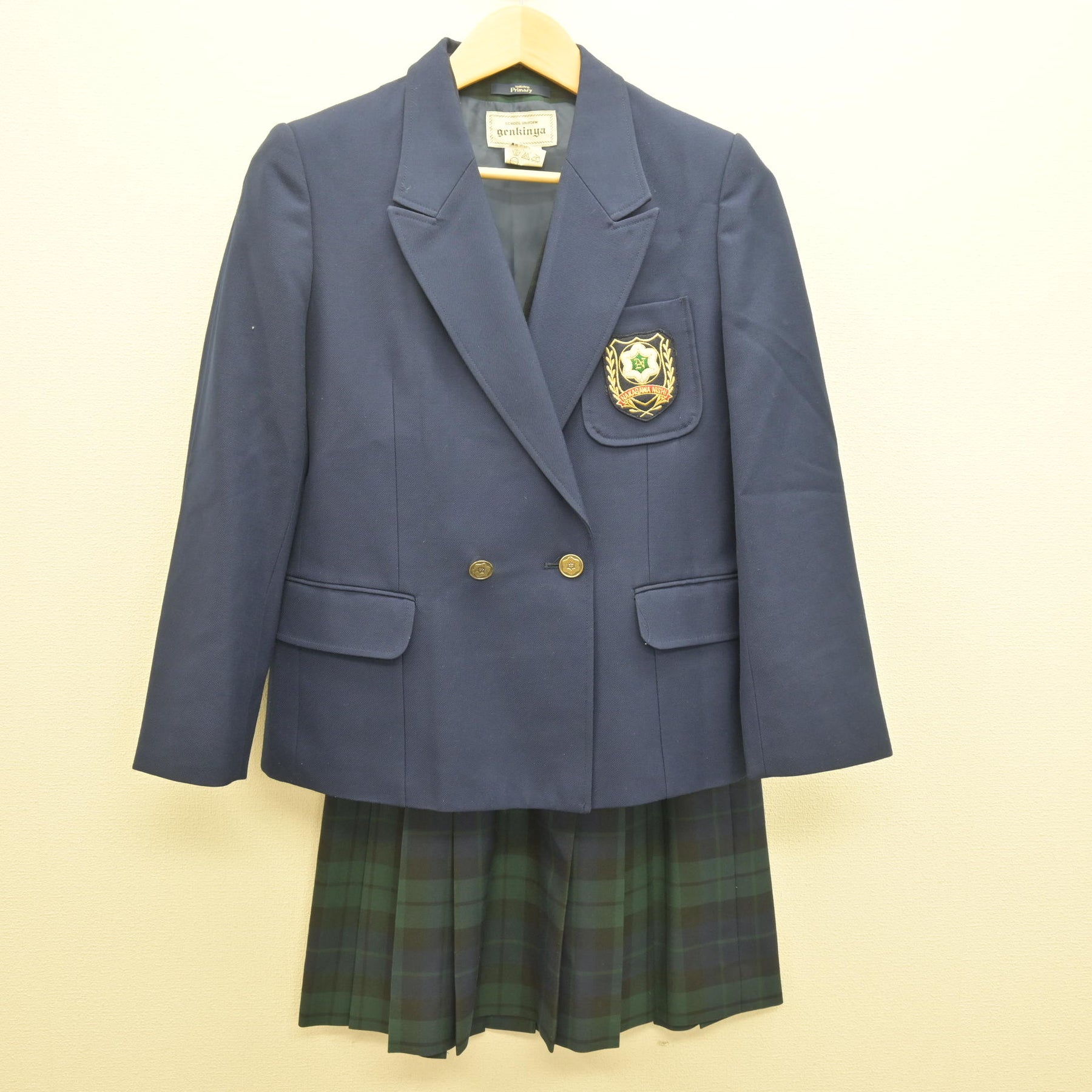 中古】神奈川県 中川西中学校 女子制服 3点 (ブレザー・ベスト 