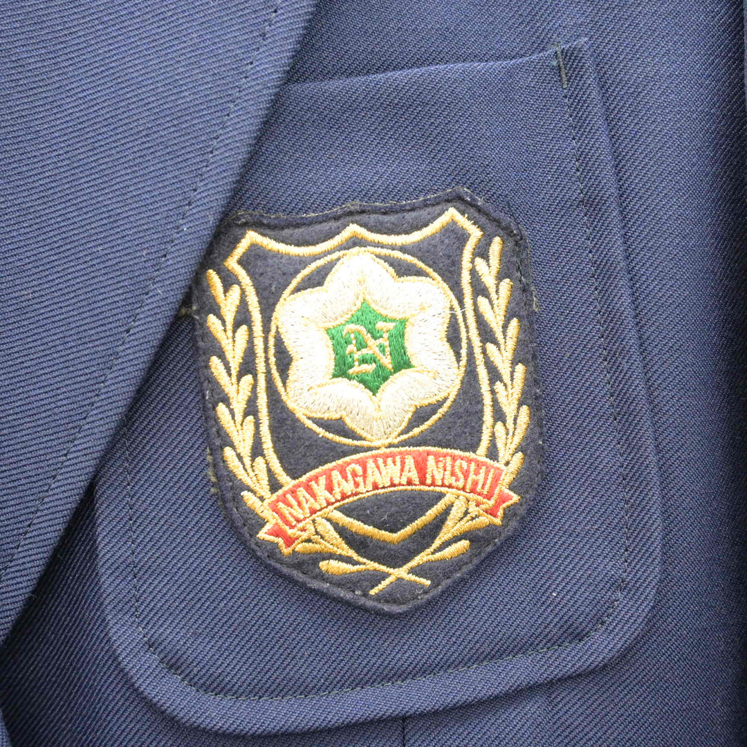 中古】神奈川県 中川西中学校 女子制服 3点 (ブレザー・ベスト 