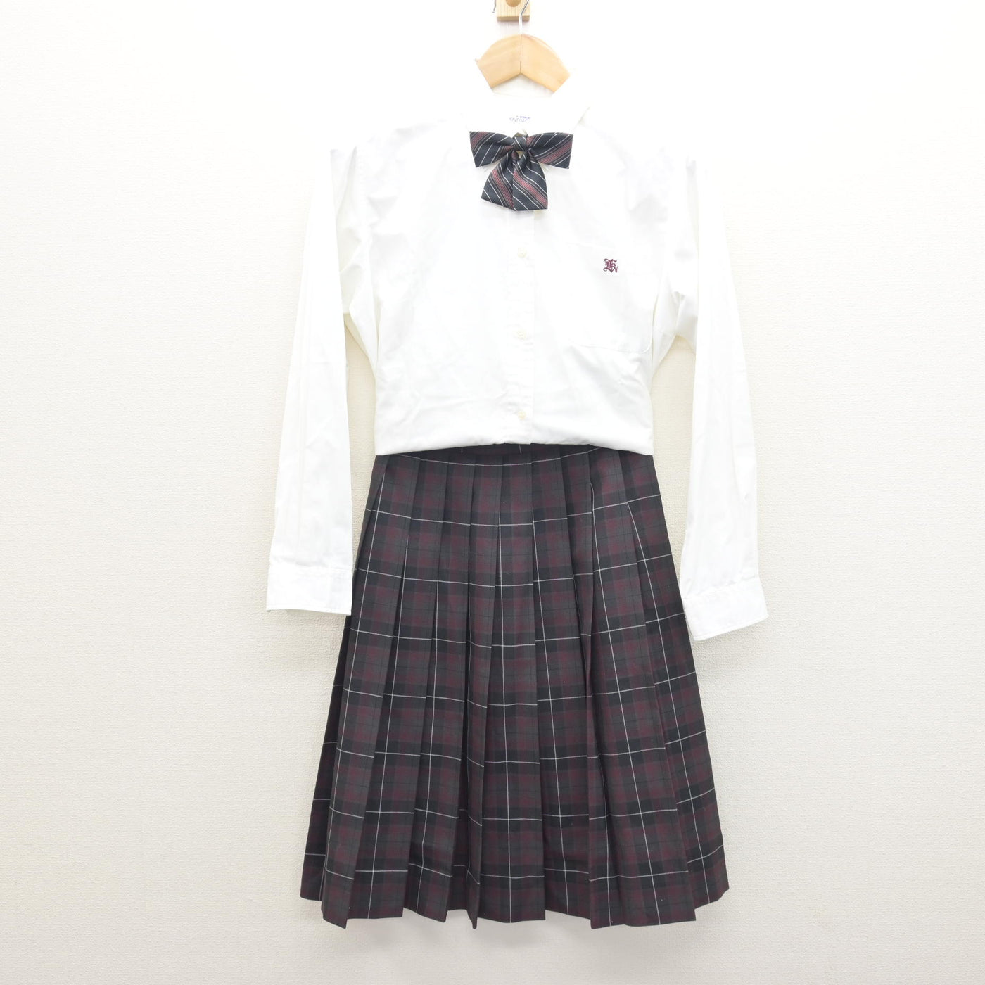 中古】兵庫県 明石北高等学校 女子制服 4点 (ブレザー・シャツ 
