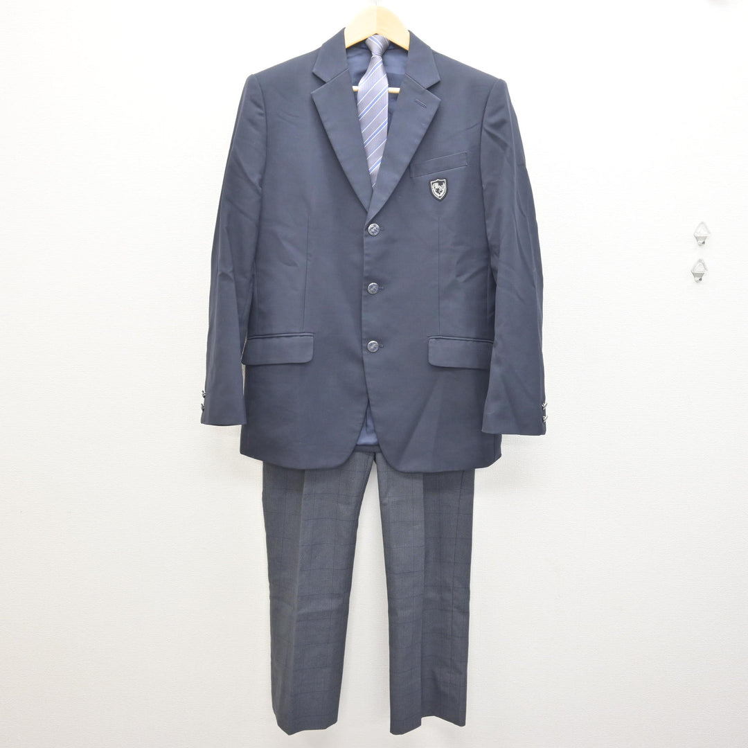 中古】三重県 桑名西高等学校 男子制服 3点 (ブレザー・ズボン