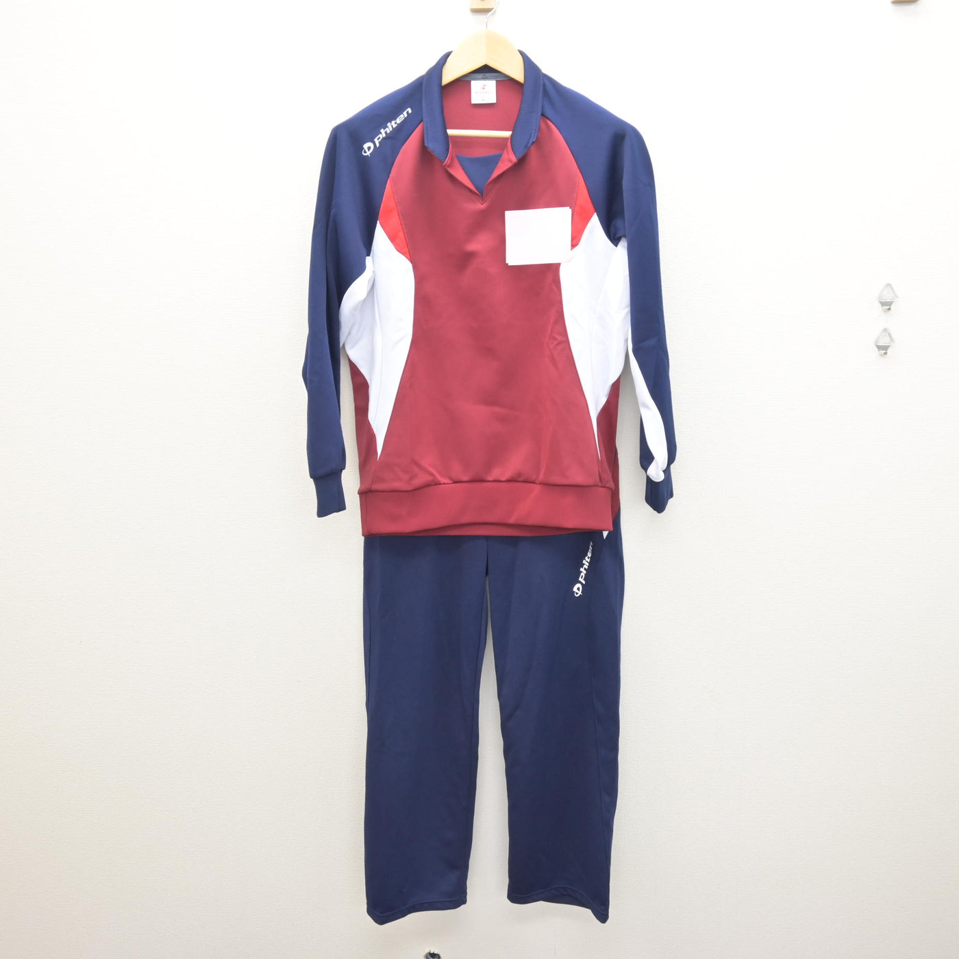 中古】岐阜県 郡上高等学校 女子制服 2点 (ジャージ 上・ジャージ 下 
