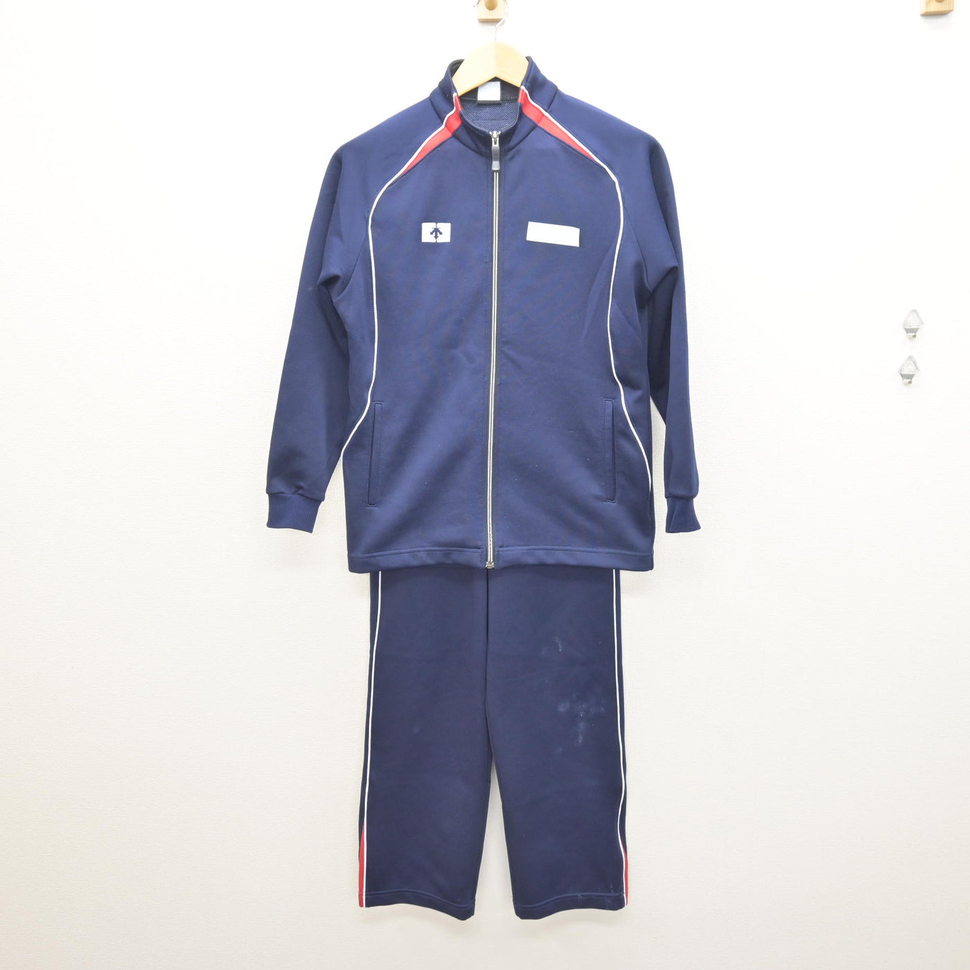 中古】福岡県 長尾中学校 男子制服 2点 (ジャージ 上・ジャージ 下