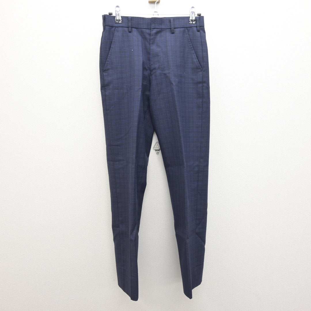 中古】福岡県 福岡市内中学標準服 男子制服 3点 (ブレザー・ズボン 