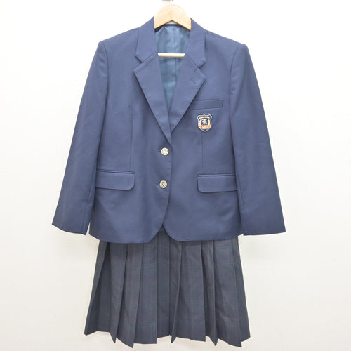 中古】千葉県 松戸市立松戸高等学校 女子制服 4点 (ブレザー・ニット 