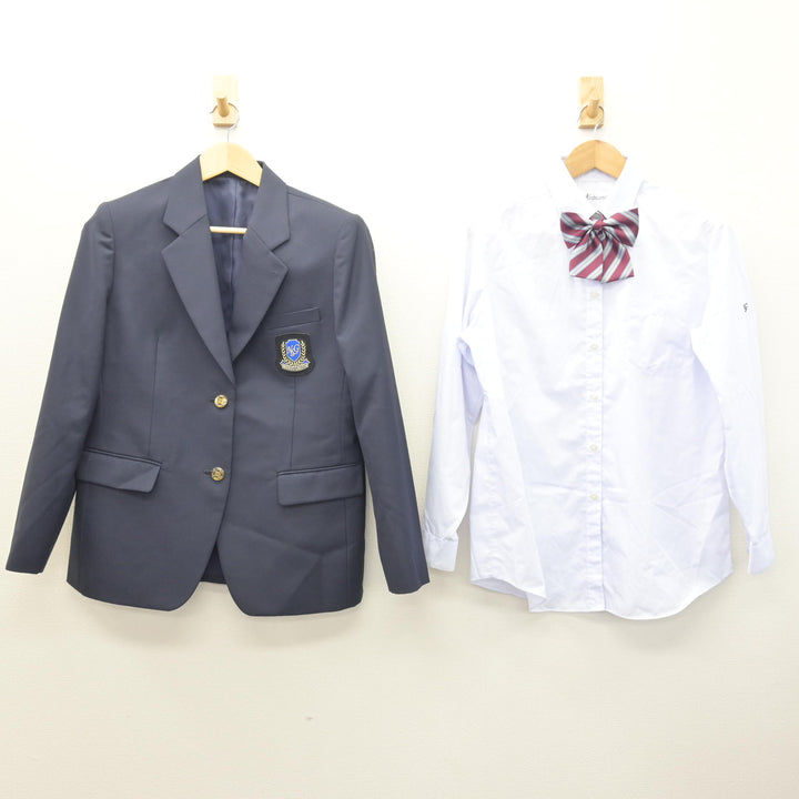 中古】鹿児島県 日章学園 鹿児島城西高等学校 女子制服 4点 (ブレザー