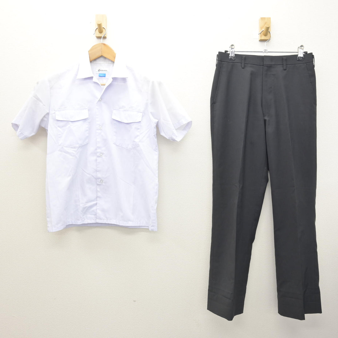 中古】愛知県 港南中学校 男子制服 2点 (シャツ・ズボン) sf126212 