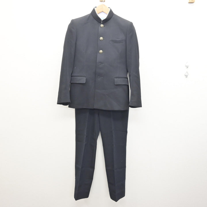 中古】愛知県 港南中学校 男子制服 3点 (学ラン・シャツ・ズボン 