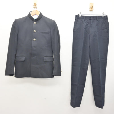 中古】愛知県 港南中学校 男子制服 3点 (学ラン・シャツ・ズボン 