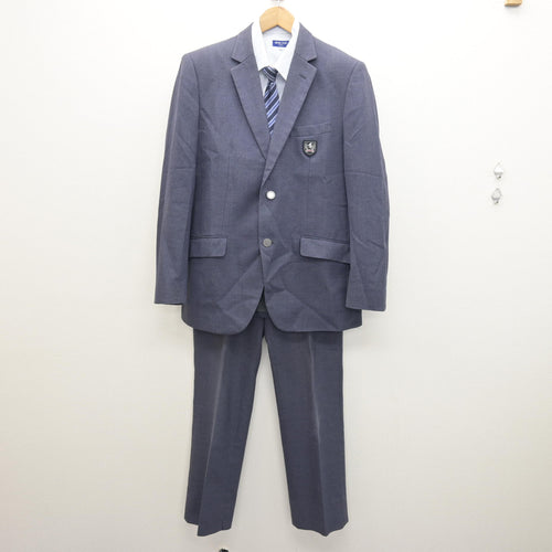中古】愛知県 港南中学校 男子制服 3点 (学ラン・シャツ・ズボン 