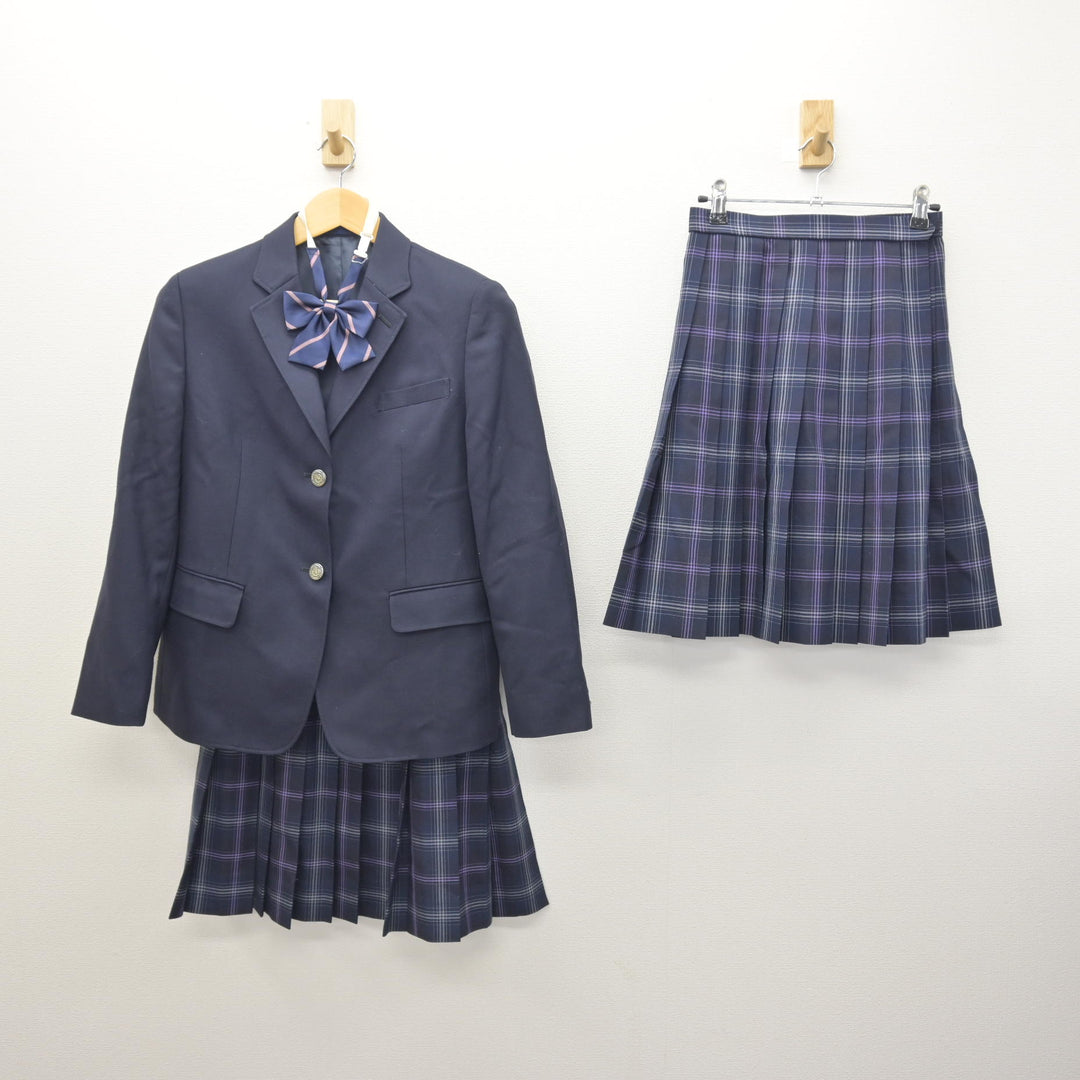 中古】 飛鳥未来きずな高等学校 女子制服 4点 (ブレザー・スカート